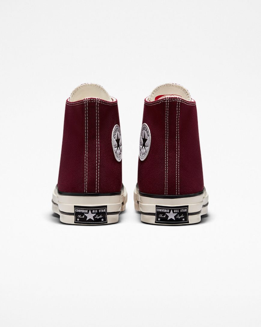 Men's Converse Chuck 70 Canvas High Top Shoes Dark Red / Black | AU 0518EF